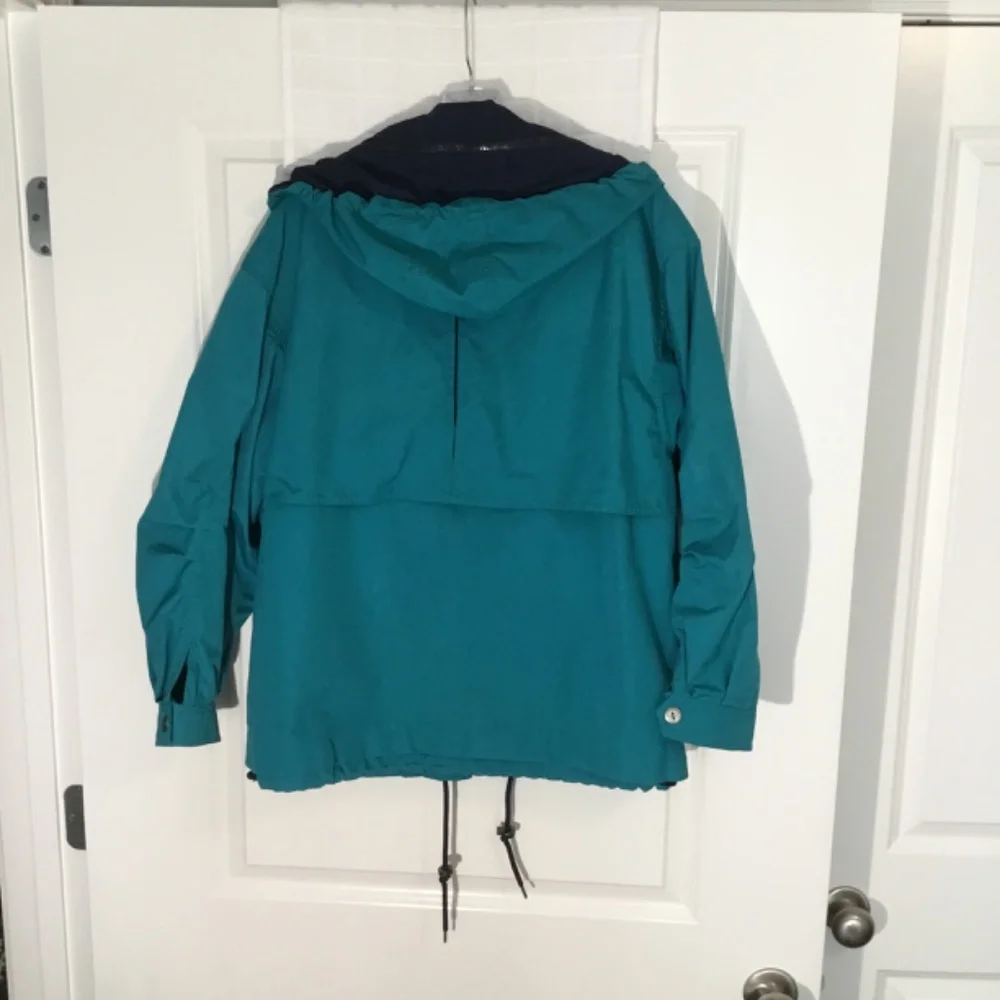 Mulberry Street Ladies Windbreaker Green/ Blue Size S - Picture 2 of 5